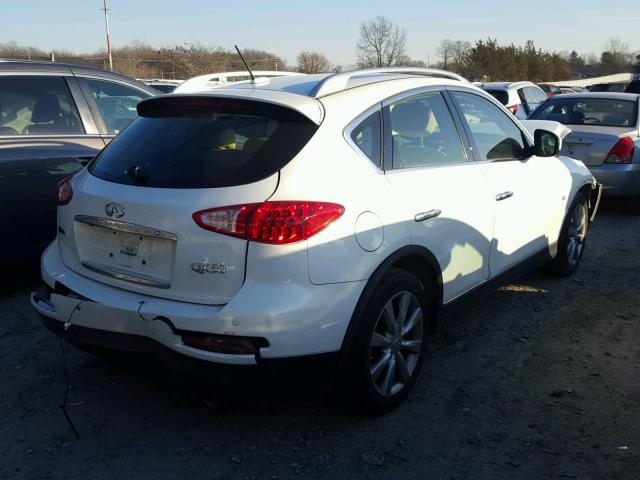 JN1BJ0HR5EM192012 - 2014 INFINITI QX50 WHITE photo 4