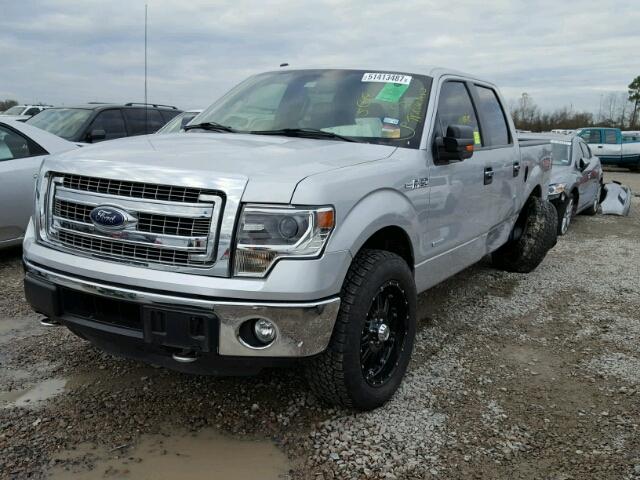 1FTFW1ET0EKF73607 - 2014 FORD F150 SUPER SILVER photo 2