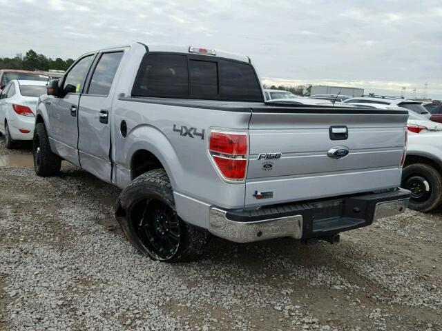 1FTFW1ET0EKF73607 - 2014 FORD F150 SUPER SILVER photo 3