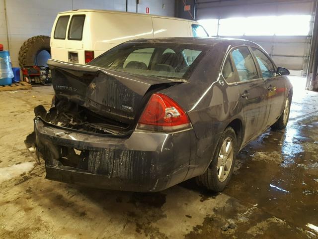 2G1WT55K381291868 - 2008 CHEVROLET IMPALA LT GRAY photo 4