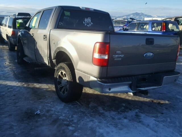 1FTPW14V67FA17062 - 2007 FORD F150 SUPER GRAY photo 3