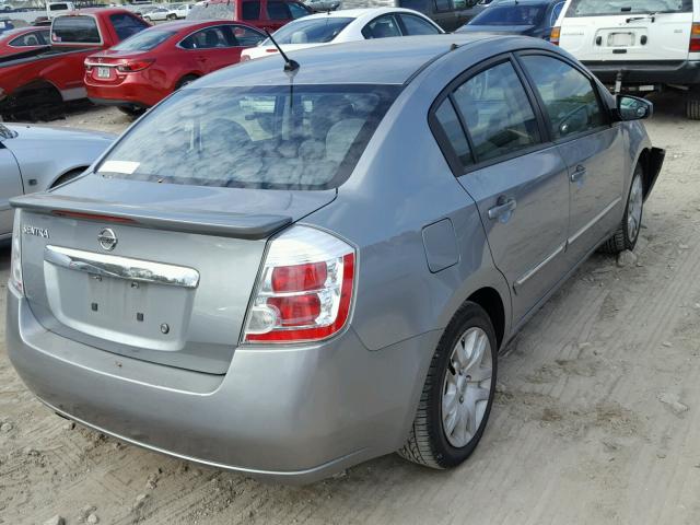 3N1AB6AP5BL662954 - 2011 NISSAN SENTRA 2.0 GRAY photo 4