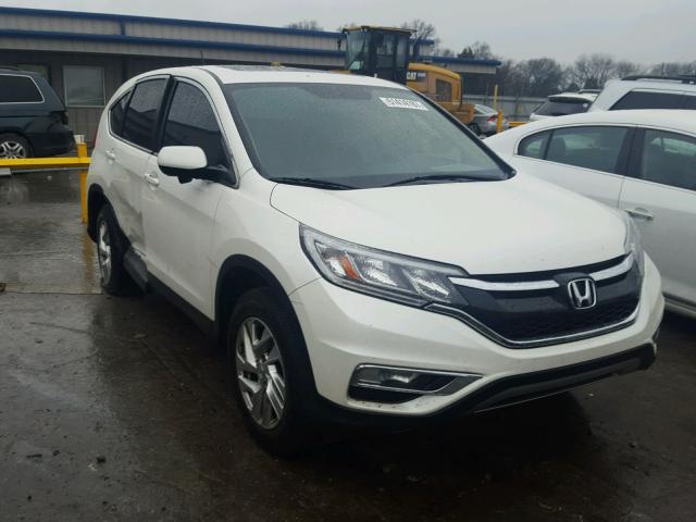 5J6RM4H5XFL007381 - 2015 HONDA CR-V EX WHITE photo 1