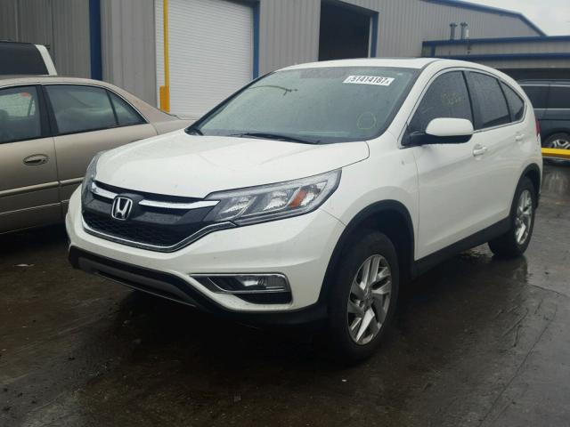 5J6RM4H5XFL007381 - 2015 HONDA CR-V EX WHITE photo 2