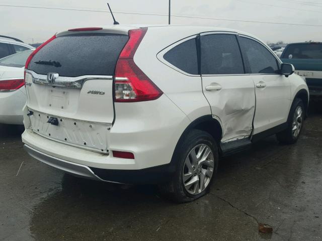 5J6RM4H5XFL007381 - 2015 HONDA CR-V EX WHITE photo 4