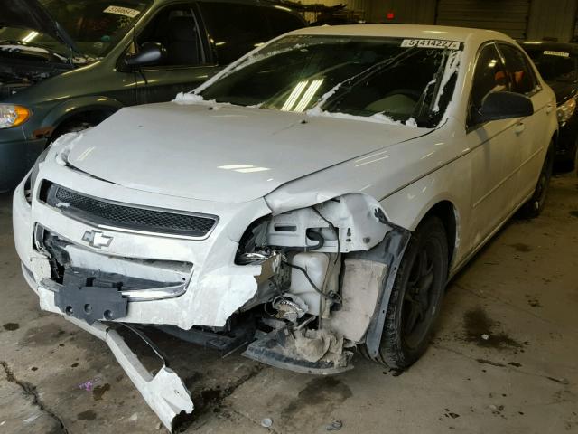 1G1ZB5E11BF205111 - 2011 CHEVROLET MALIBU LS WHITE photo 2