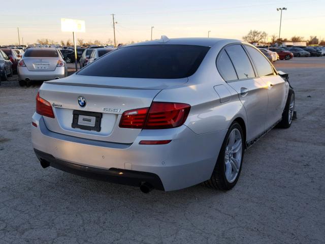 WBAFR7C57BC801054 - 2011 BMW 535 I SILVER photo 4