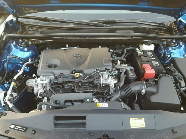 4T1B61HK0JU014988 - 2018 TOYOTA CAMRY XSE BLUE photo 7