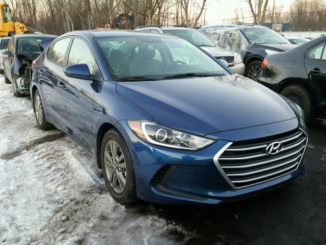 5NPD84LFXHH207379 - 2017 HYUNDAI ELANTRA SE BLUE photo 1