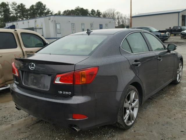 JTHBK262392083978 - 2009 LEXUS IS 250 CHARCOAL photo 4