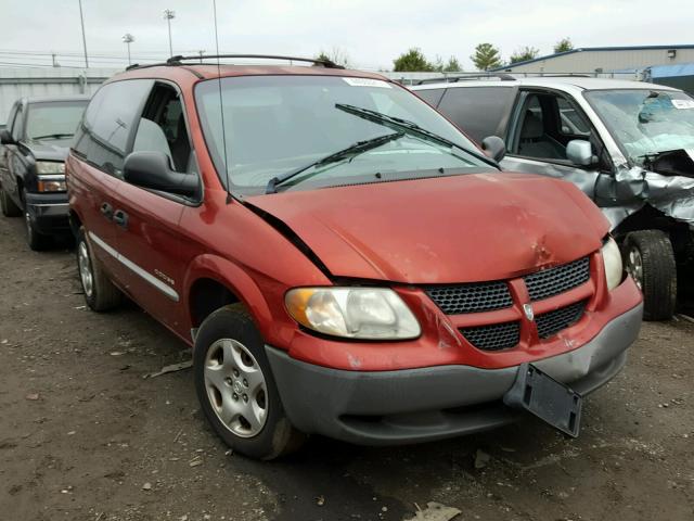 1B4GP25331B130785 - 2001 DODGE CARAVAN SE BURGUNDY photo 1