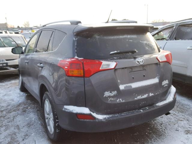 JTMDFREV5DD024642 - 2013 TOYOTA RAV4 LIMIT GRAY photo 3