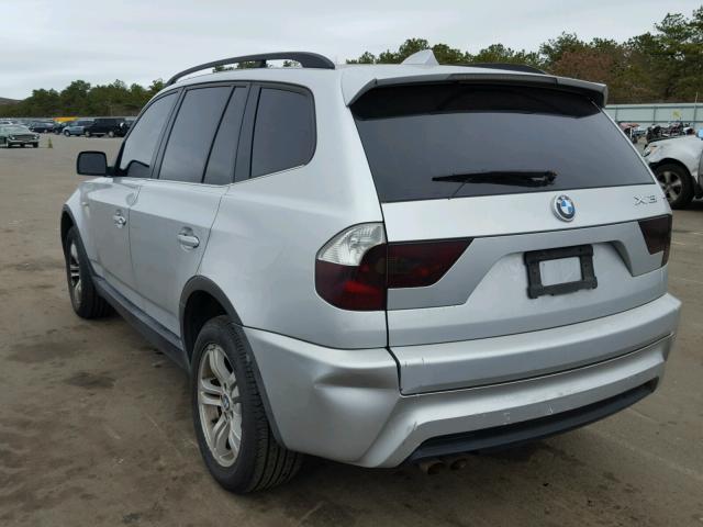 WBXPA93456WG83842 - 2006 BMW X3 3.0I GRAY photo 3