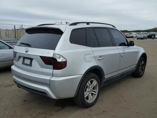 WBXPA93456WG83842 - 2006 BMW X3 3.0I GRAY photo 4