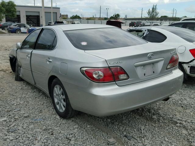 JTHBF30G230148756 - 2003 LEXUS ES 300 SILVER photo 3