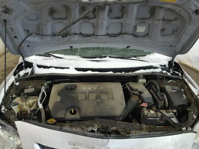 2T1BU4EE2AC383133 - 2010 TOYOTA COROLLA BA SILVER photo 7