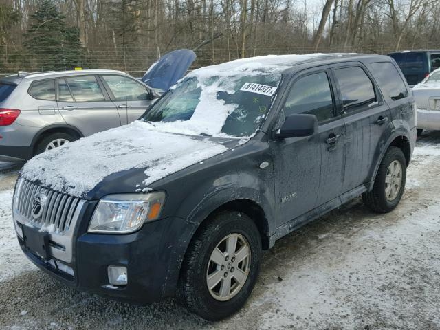 4M2CU91Z28KJ14305 - 2008 MERCURY MARINER GRAY photo 2