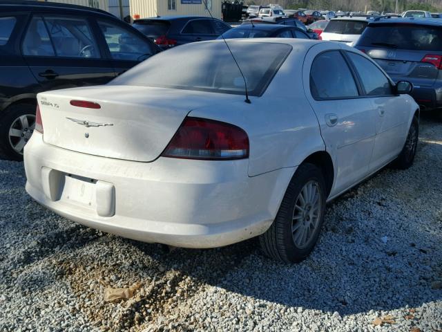 1C3EL46X14N388152 - 2004 CHRYSLER SEBRING LX WHITE photo 4