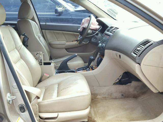 1HGCM56884A096697 - 2004 HONDA ACCORD EX BEIGE photo 5