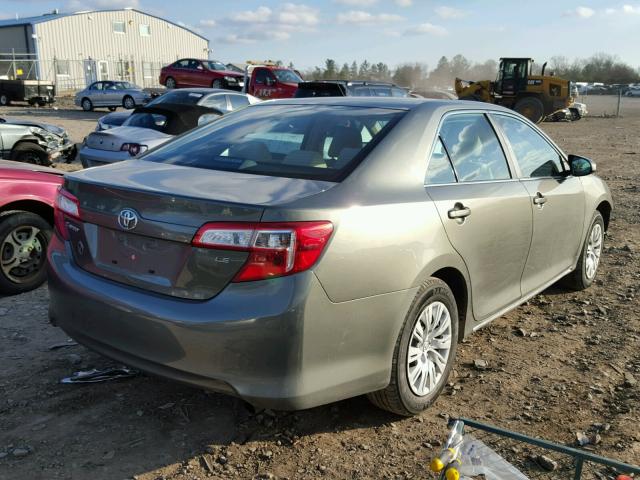 4T4BF1FK4CR270708 - 2012 TOYOTA CAMRY BASE GRAY photo 4