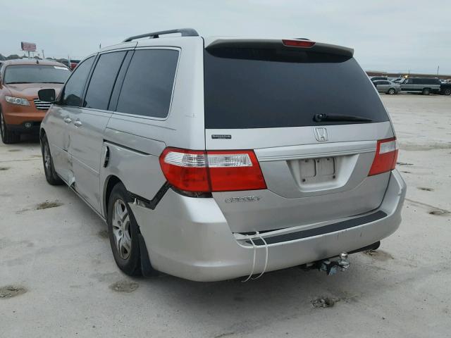 5FNRL38736B025440 - 2006 HONDA ODYSSEY EX GRAY photo 3