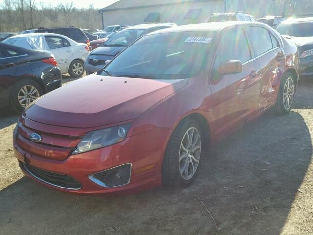 3FAHP0HA5BR271897 - 2011 FORD FUSION SE RED photo 2