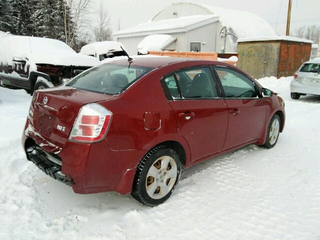 3N1AB61EX7L610838 - 2007 NISSAN SENTRA 2.0 RED photo 4