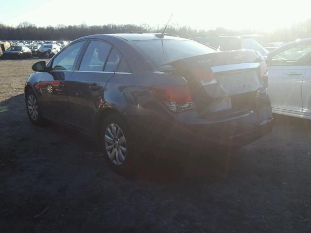 1G1PF5S99B7160774 - 2011 CHEVROLET CRUZE LT GRAY photo 3