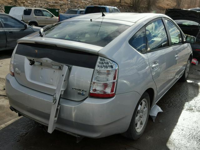 JTDKB20U667530992 - 2006 TOYOTA PRIUS SILVER photo 4