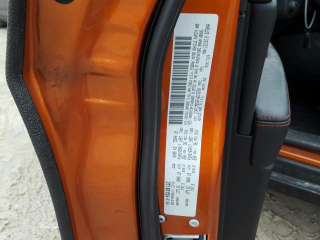 1C4PJMBS3FW615570 - 2015 JEEP CHEROKEE T ORANGE photo 10