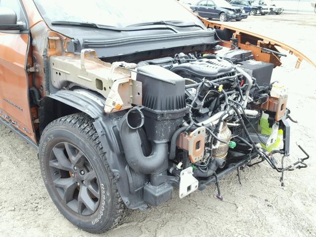 1C4PJMBS3FW615570 - 2015 JEEP CHEROKEE T ORANGE photo 9