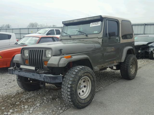 2J4FY49T4LJ514024 - 1990 JEEP WRANGLER / GREEN photo 2