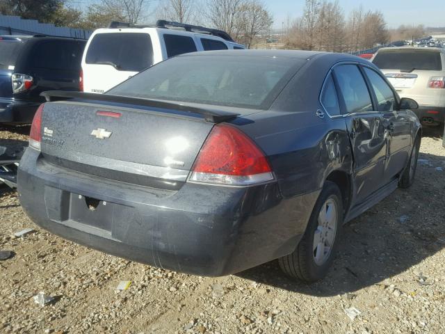 2G1WT57KX91214896 - 2009 CHEVROLET IMPALA 1LT GRAY photo 4