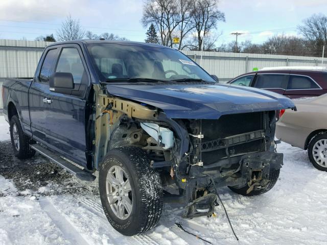 1FTFX1EF6FKD52442 - 2015 FORD F150 SUPER BLUE photo 1