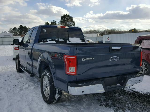 1FTFX1EF6FKD52442 - 2015 FORD F150 SUPER BLUE photo 3