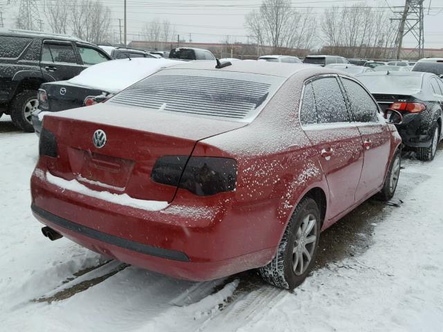 3VWSF81K66M655532 - 2006 VOLKSWAGEN JETTA 2.5 RED photo 4