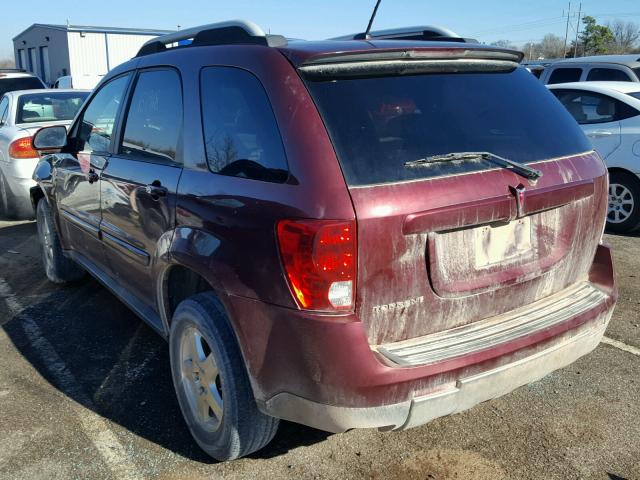 2CKDL33F786322950 - 2008 PONTIAC TORRENT BURGUNDY photo 3