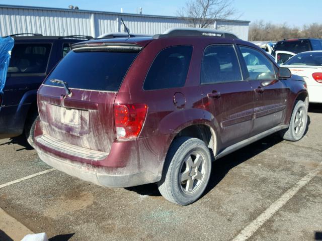 2CKDL33F786322950 - 2008 PONTIAC TORRENT BURGUNDY photo 4