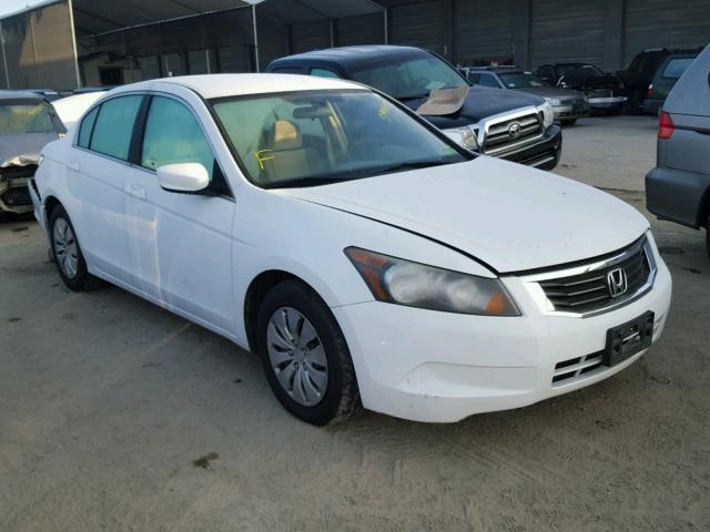 1HGCP26348A016151 - 2008 HONDA ACCORD LX WHITE photo 1