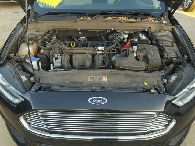 3FA6P0H75DR137843 - 2013 FORD FUSION SE BLACK photo 7