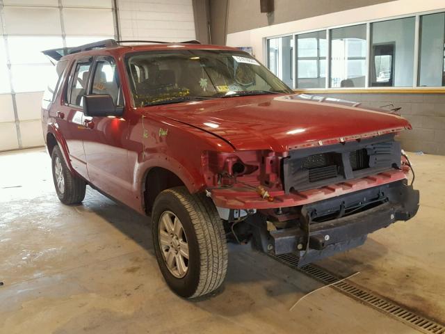 1FMEU6DEXAUA35895 - 2010 FORD EXPLORER X RED photo 1