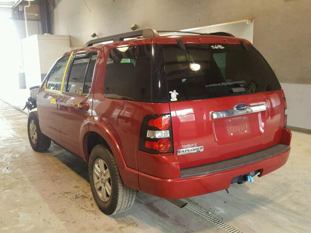 1FMEU6DEXAUA35895 - 2010 FORD EXPLORER X RED photo 3