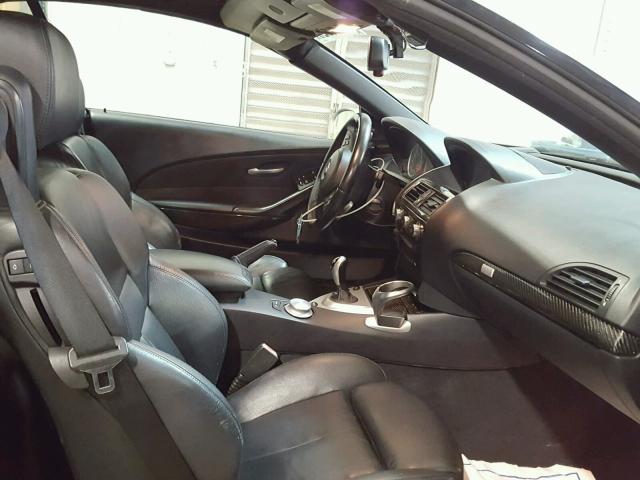 WBSEK93537CS32041 - 2007 BMW M6 GRAY photo 5