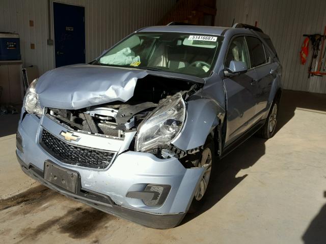 2GNALBEKXE6296281 - 2014 CHEVROLET EQUINOX LT BLUE photo 2