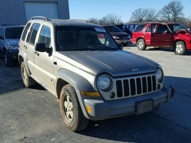 1J4GL48K16W137287 - 2006 JEEP LIBERTY SP GRAY photo 1