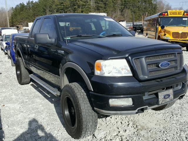 1FTPX14585NA03650 - 2005 FORD F150 BLACK photo 1