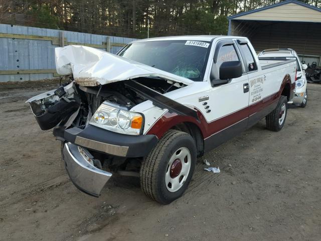 1FTVX12575NB93905 - 2005 FORD F150 WHITE photo 2