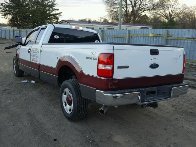 1FTVX12575NB93905 - 2005 FORD F150 WHITE photo 3