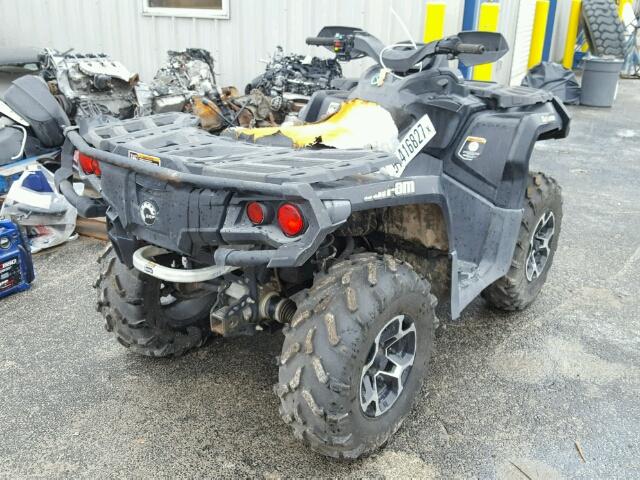 3JBLKLP12CJ000708 - 2012 CAN-AM OUTLANDER BLACK photo 4