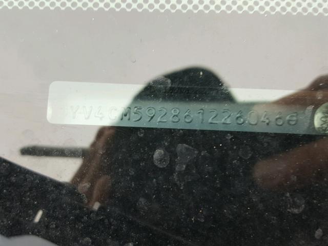 YV4CM592861226046 - 2006 VOLVO XC90 SILVER photo 10